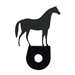 Horse Door Silhouette Black Handle/Knob Dressup