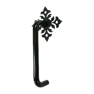 Floral Black Vertical Door Handle