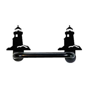 Lighthouse Black Horizontal Door Handle