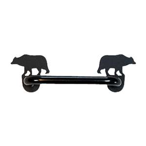 Bear Black Horizontal Door Handle