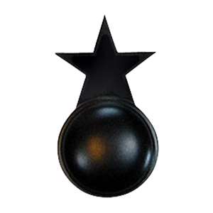 Star Black Door Knob