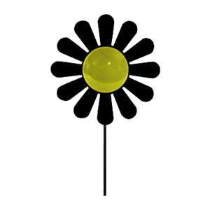 Decorative Garden Stakes w/ Colored Lens - Daisy