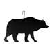 Bear Black Metal Hanging Silhouette