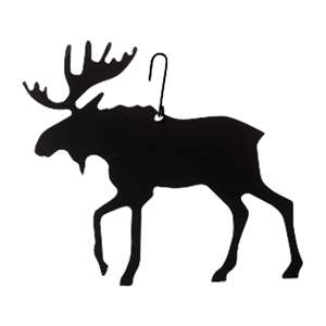 Moose Black Metal Hanging Silhouette