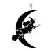 Witch-Moon Black Metal Hanging Silhouette