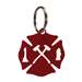 Metal Key Ring: Maltese Cross -RED