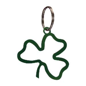 Metal Key Ring: Shamrock -GREEN