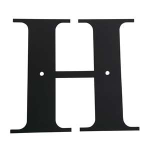 Black Metal Letter: H Small