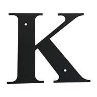 Black Metal Letter: K Medium