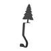 Pine Tree Black Metal Mantel Hook