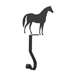 Horse Black Metal Mantel Hook
