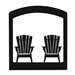 Adirondack Chairs Black Metal Upright Napkin Holder