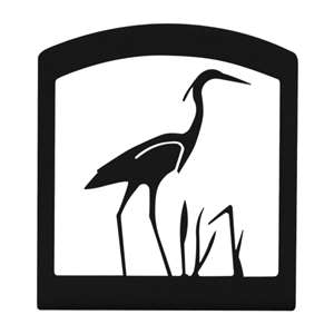 Heron Black Metal Upright Napkin Holder