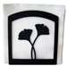 Ginkgo Leaf Black Metal Upright Napkin Holder