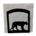 Mountain Lion Black Metal Upright Napkin Holder