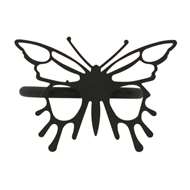 Butterfly Black Metal Napkin Ring