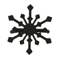 Snowflake Black Metal Napkin Ring