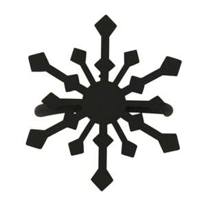 Snowflake Black Metal Napkin Ring