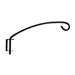 Black Metal Plant Hanger -Square Iron 12 In. Depth w/bracket