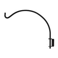 Black Metal Plant Hanger -Round Iron Swivel 13 In. Depth w/bracket