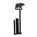 Bear Black Metal Paper Towel -Vertical Wall mount