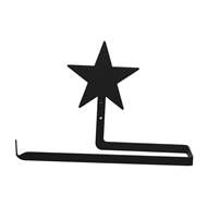 Star Black Metal Paper Towel Holder -Horizontal Wall mount