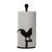Rooster Black Metal Paper Towel Stand -Counter Top