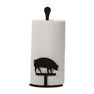Pig Black Metal Paper Towel Stand -Counter Top