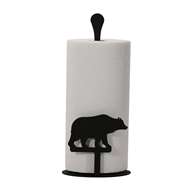 Bear Black Metal Paper Towel Stand -Counter Top