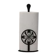Bow Black Metal Paper Towel Stand -Counter Top