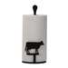 Cow Black Metal Paper Towel Stand -Counter Top