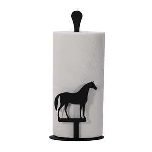Horse Black Metal Paper Towel Stand -Counter Top