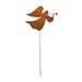 Angel Rusted Metal Garden Stake