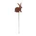 Bunny Rusted Metal Garden Stake