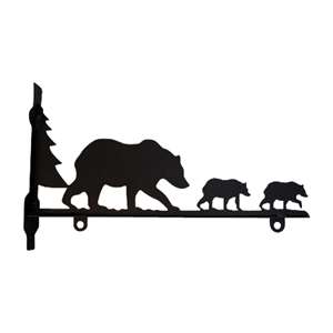 Bear Family Black Metal Sign Bracket 36 In.