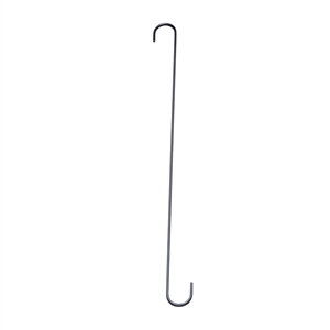 Black Metal S-Hook -24 In. L with 1-1/2 In. opening