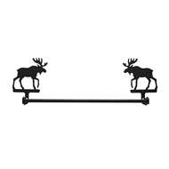 Moose Black Metal Towel Bar -24 Inch