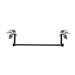 Pinecone Black Metal Towel Bar -24 Inch