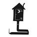 Outhouse Black Metal Toilet Tissue Holder -Traditional Style