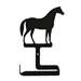 Horse Black Metal Toilet Tissue Holder -Traditional Style
