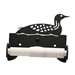 Loon Black Metal Toilet Tissue Holder -Roller Style