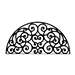 Wall Art Semicircle Style 198 in Black Metal