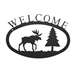 Moose & Pine Black Metal Welcome Sign Small