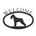 Black Metal Welcome Sign Small - Schnauzer