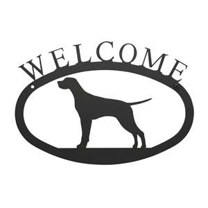 Black Metal Welcome Sign Small - Pointer