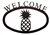 Pineapple Black Metal Welcome Sign -Large