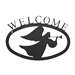 Angel Black Metal Welcome Sign -Small