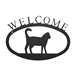 Cat Black Metal Welcome Sign -Small