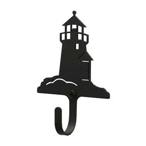 Lighthouse Black Metal Wall Hook -Extra Small