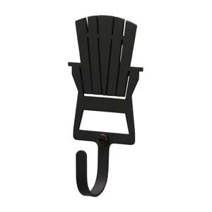 Adirondack Chair Black Metal Wall Hook -Small